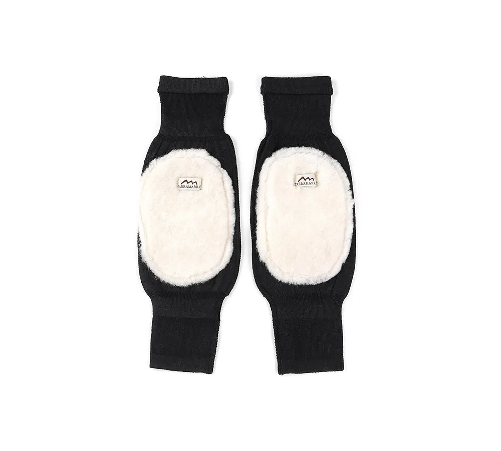 Knee Warmer Australia Premium Sheepskin Pad Cross Strap