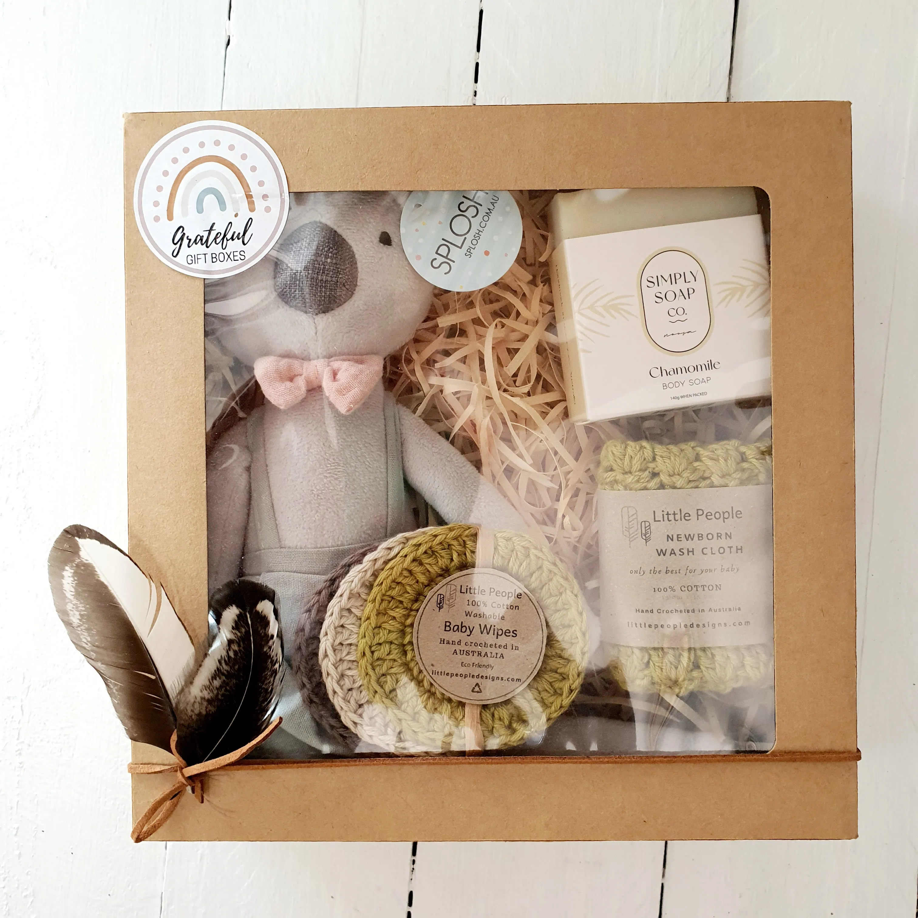 Koala in a Box - Newborn Baby Gift Box - Olive