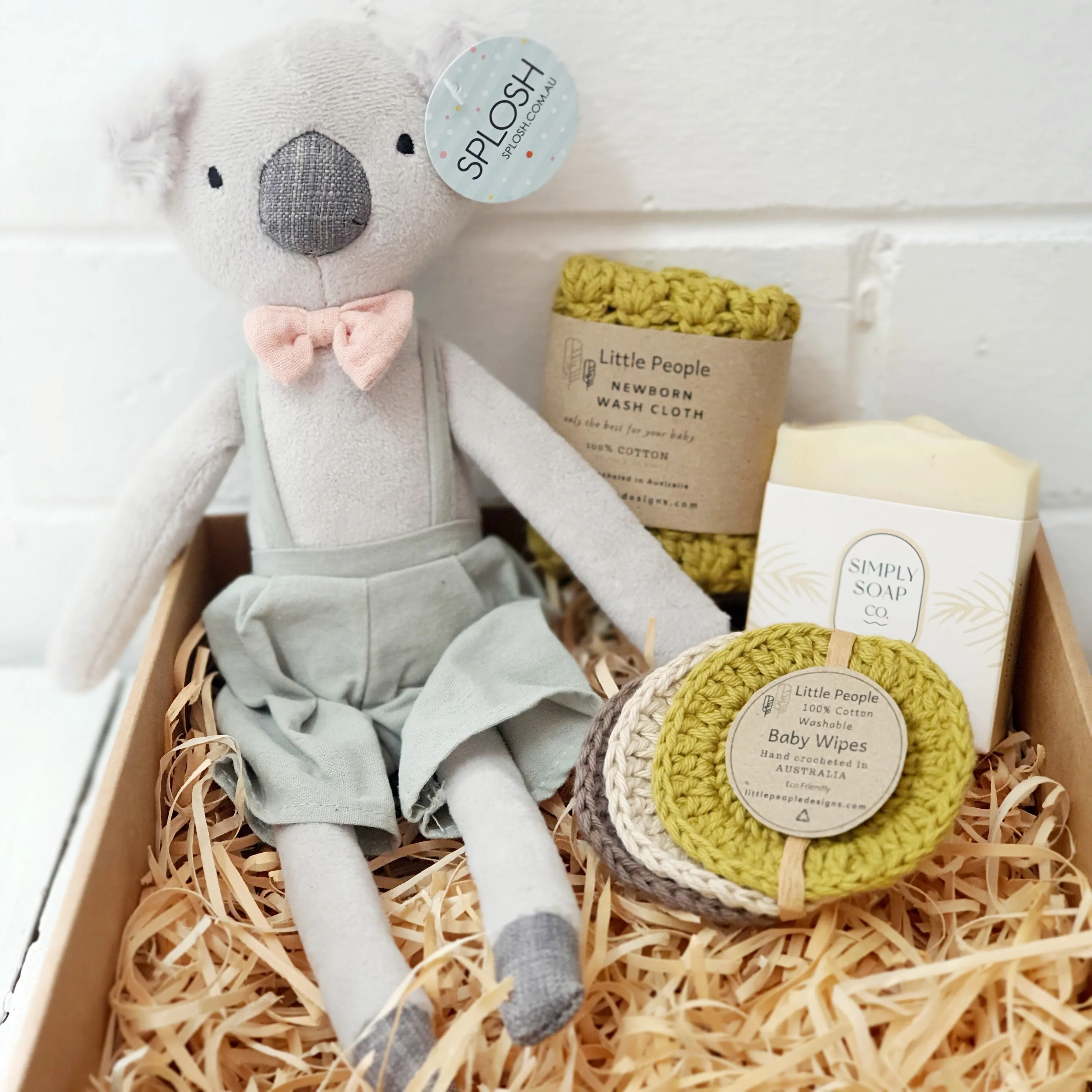 Koala in a Box - Newborn Baby Gift Box - Olive