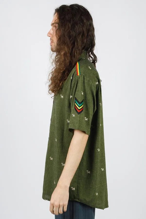 Lion of Judah Rasta Button Down