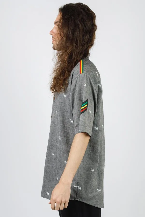 Lion of Judah Rasta Button Down