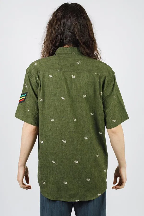 Lion of Judah Rasta Button Down