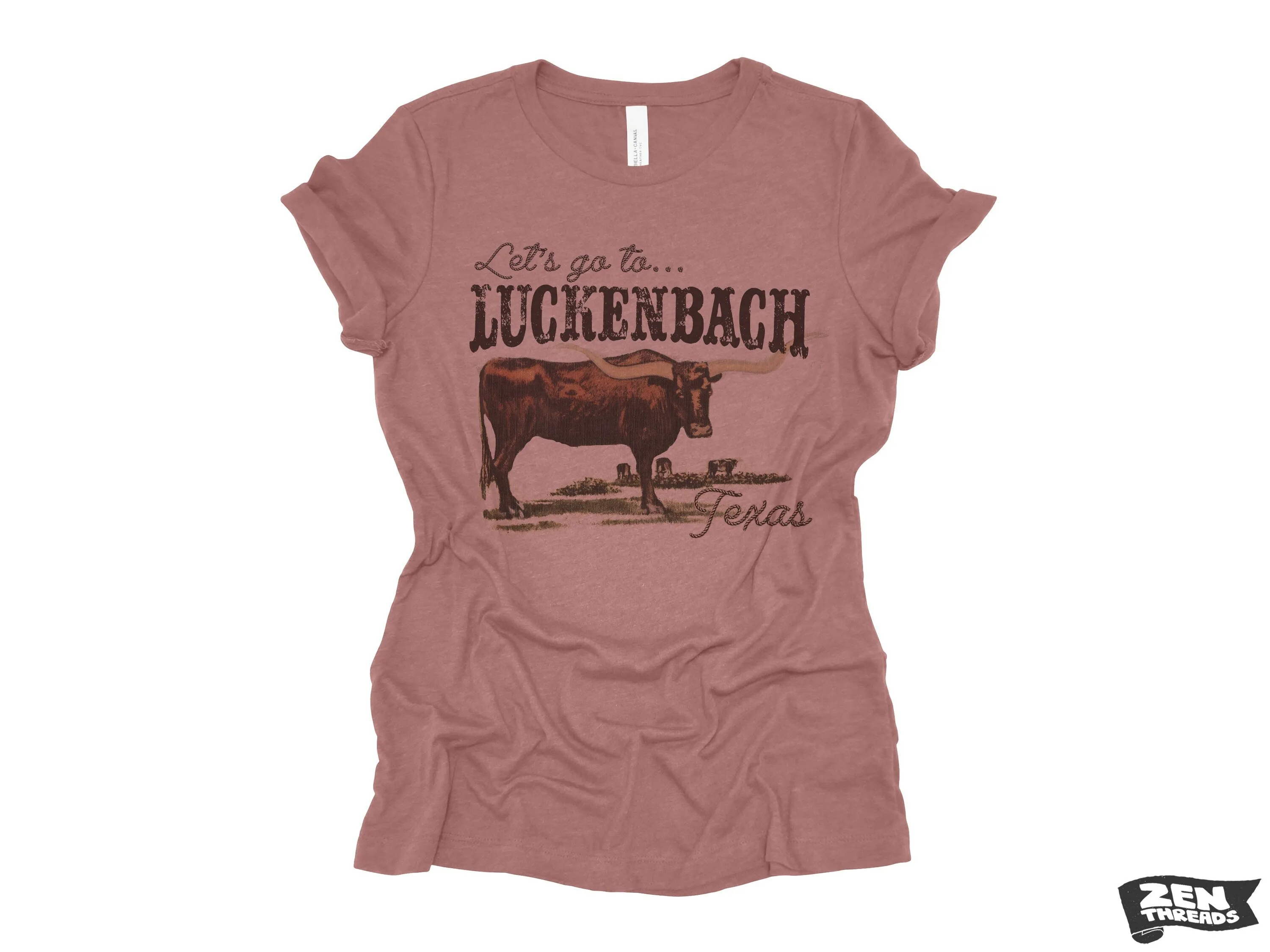 Luckenback Relaxed Fit Women's Boyfriend Tee - Bella Canvas 6400CVC