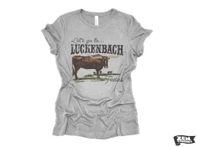 Luckenback Relaxed Fit Women's Boyfriend Tee - Bella Canvas 6400CVC