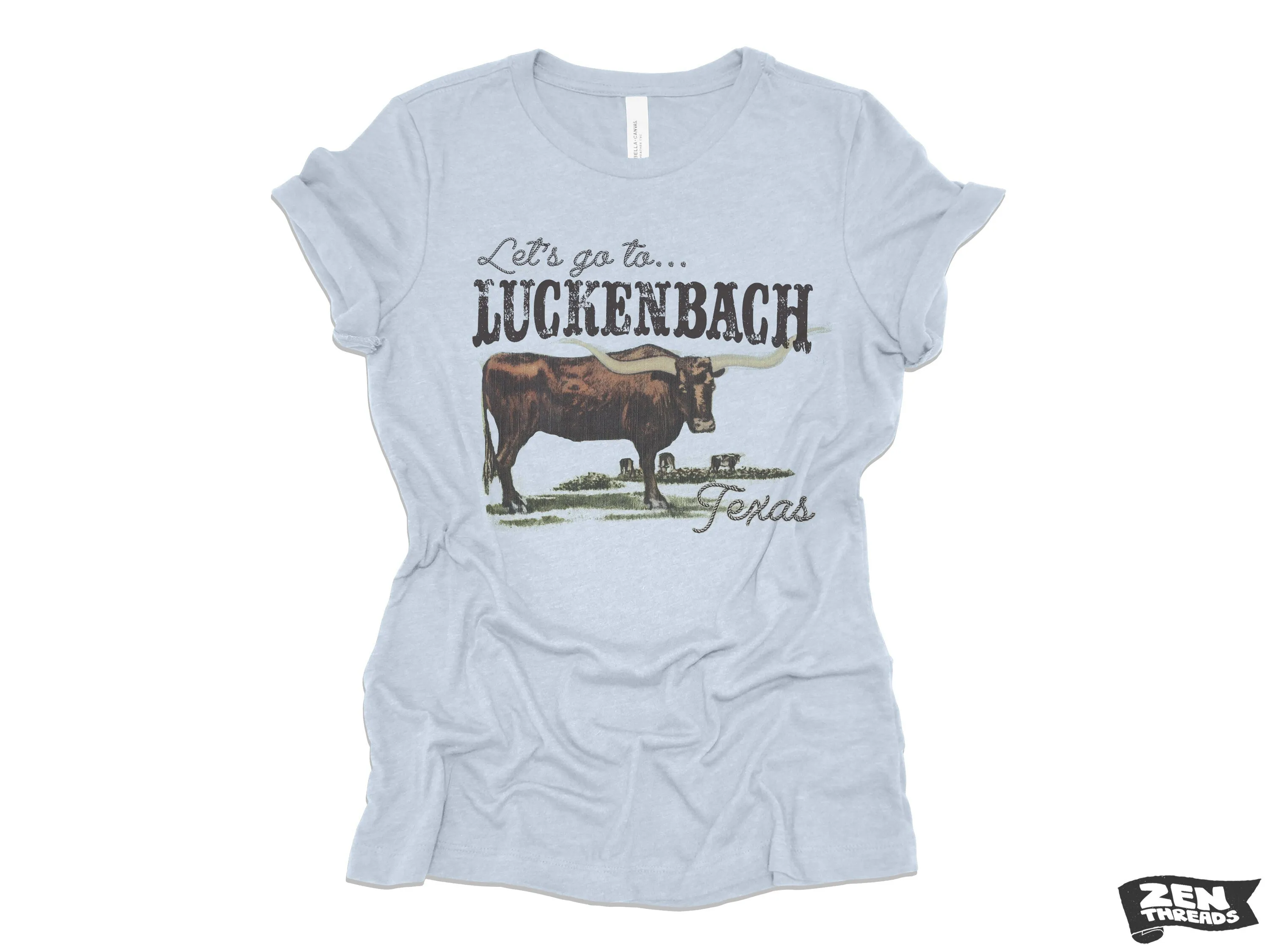 Luckenback Relaxed Fit Women's Boyfriend Tee - Bella Canvas 6400CVC