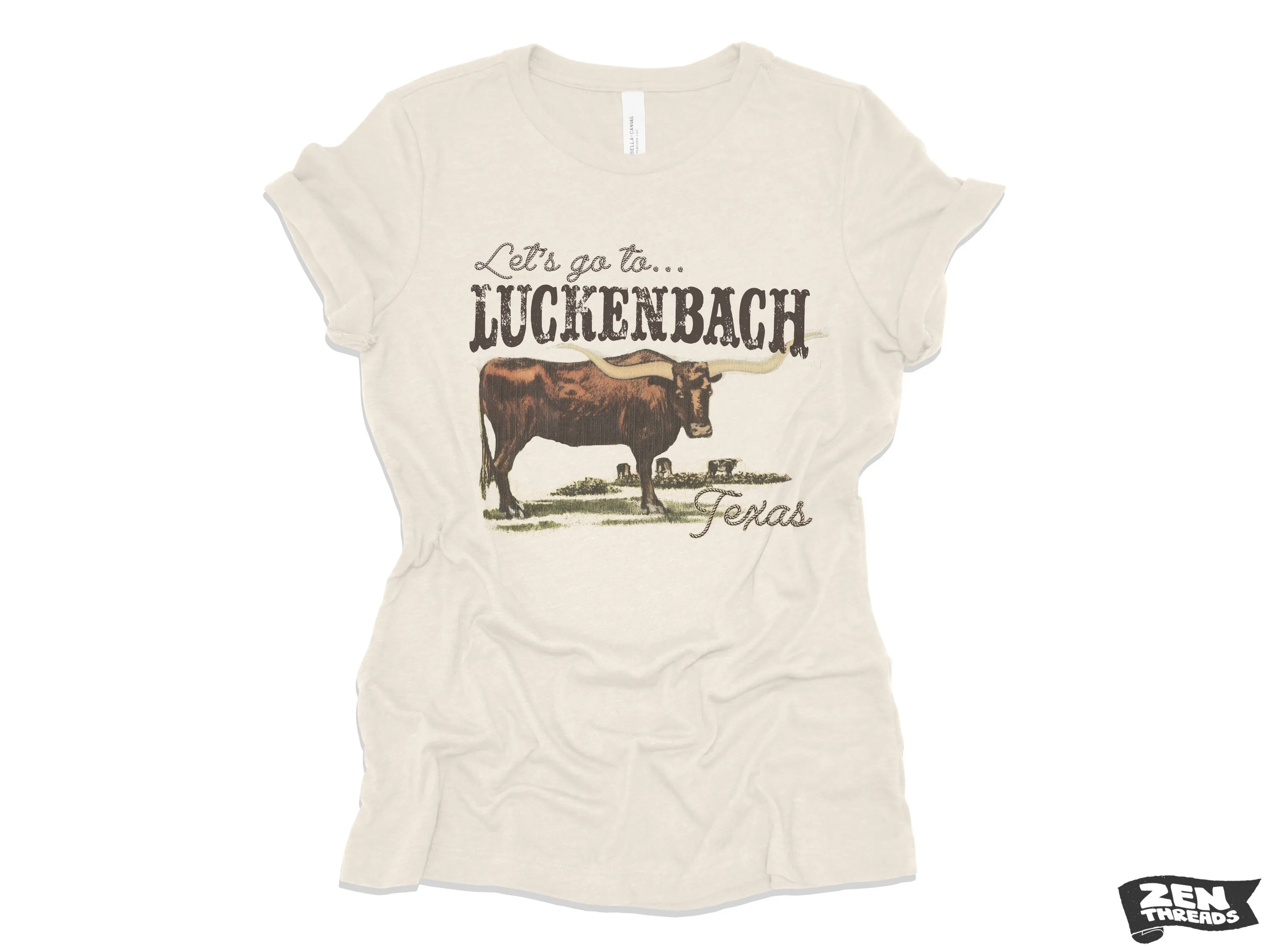 Luckenback Relaxed Fit Women's Boyfriend Tee - Bella Canvas 6400CVC