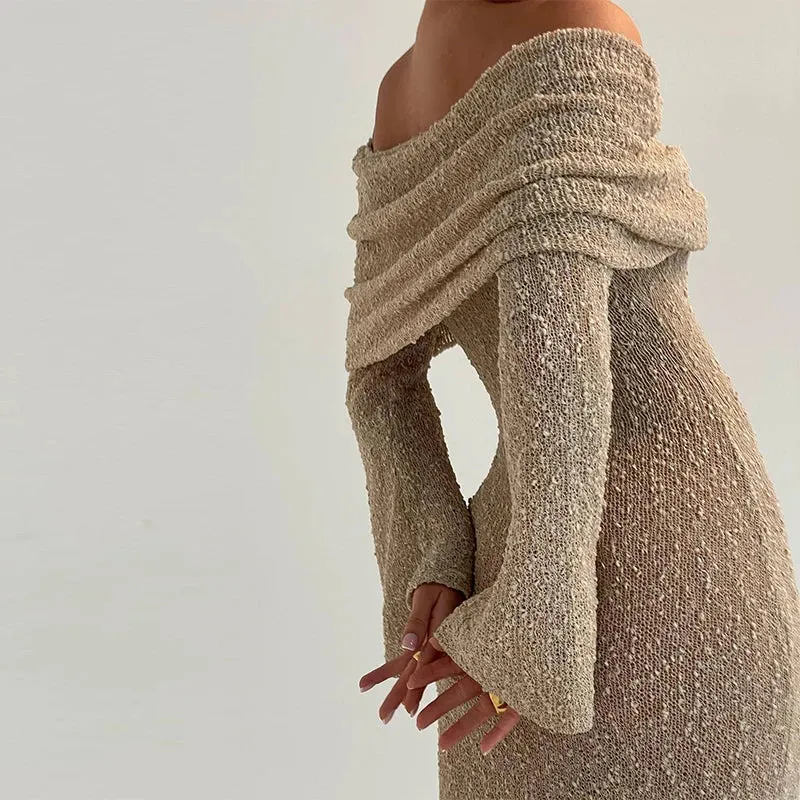 Maela Knit Dress - Ivory