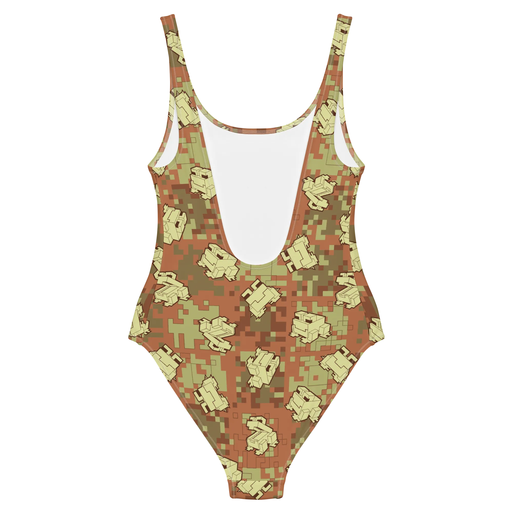 Minecraft Camo Frog All Over Print Women's One-Piece Swimsuit