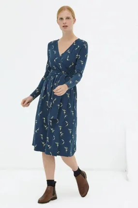 Organic Dress Navy Dafne