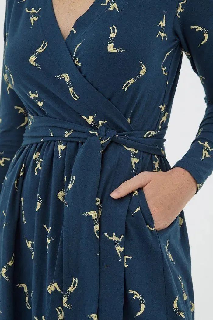 Organic Dress Navy Dafne