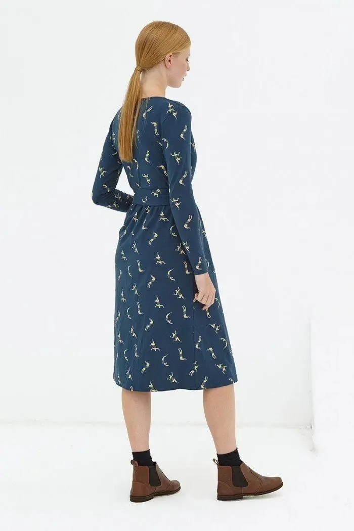 Organic Dress Navy Dafne