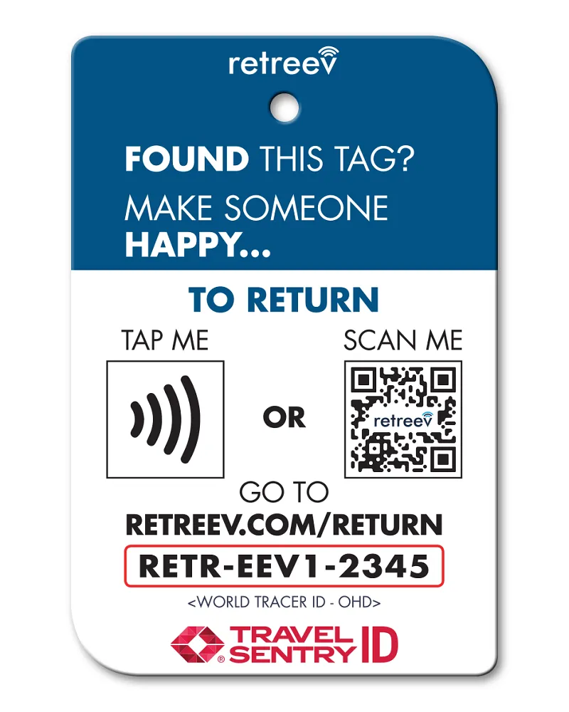 Retreev Smart Luggage Tag EMOJI WINK