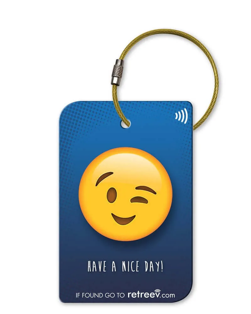 Retreev Smart Luggage Tag EMOJI WINK