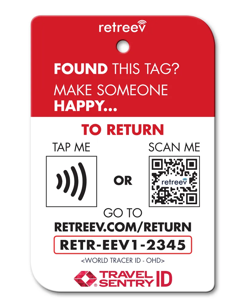 Retreev Smart Luggage Tag FRAGILE