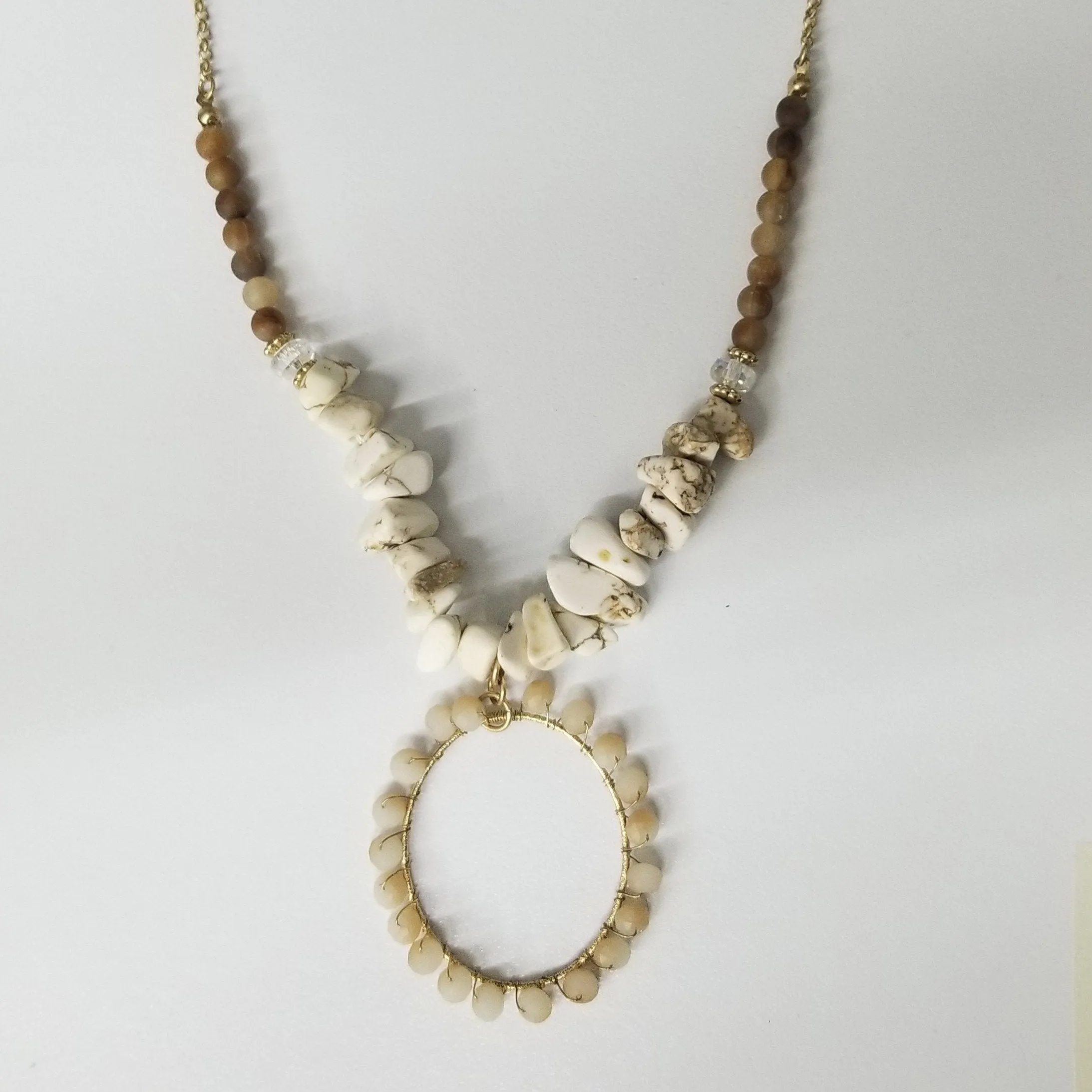 Simply Noelle Catch the Wave Beaded Necklace - Teak