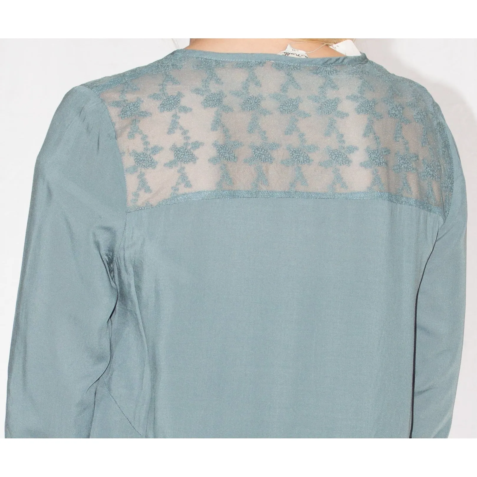 Simply Noelle Lace Effect Top -Wintergreen