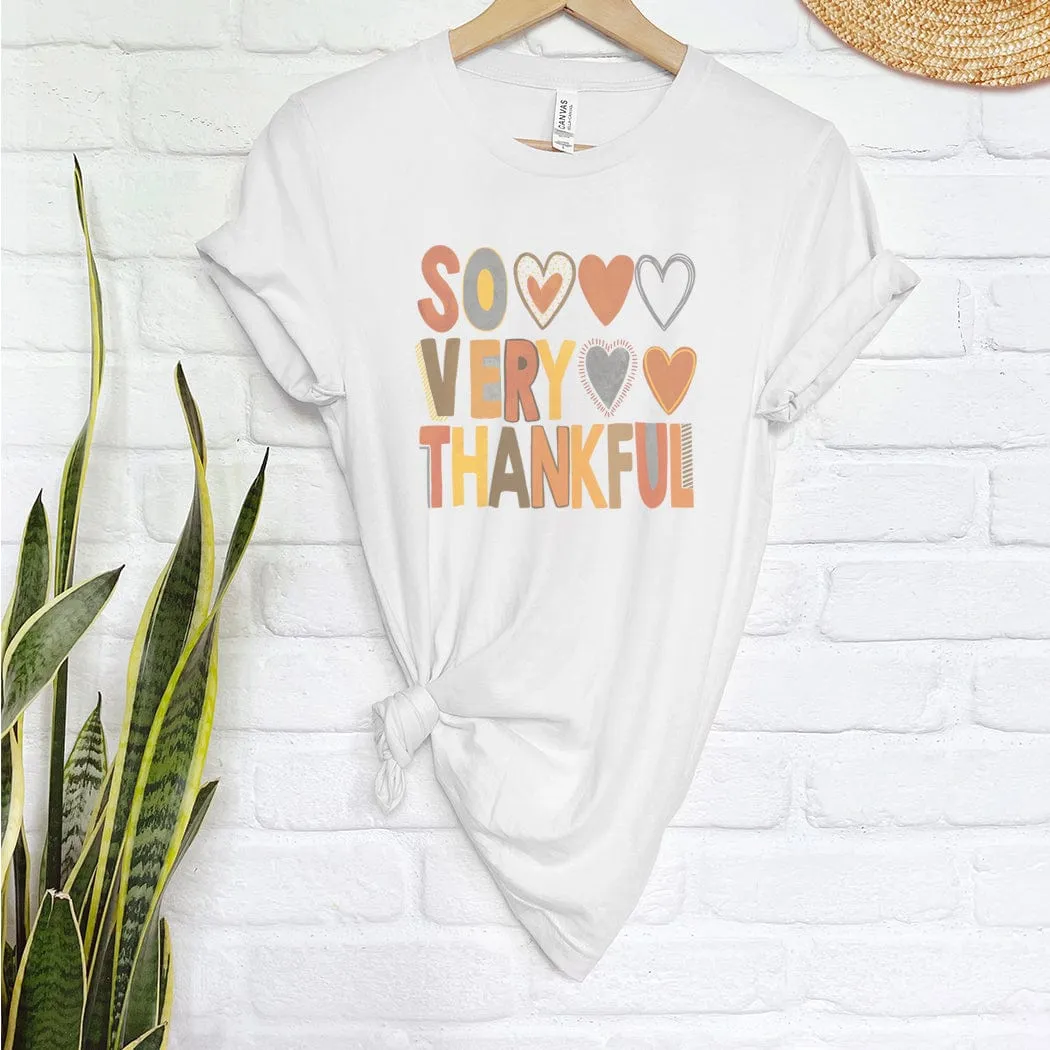 So Very Thankful Fall Graphic T-Shirt - FA150