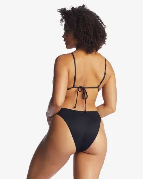 Sol Searcher Havana Skimpy Bikini Bottoms - Black Pebble