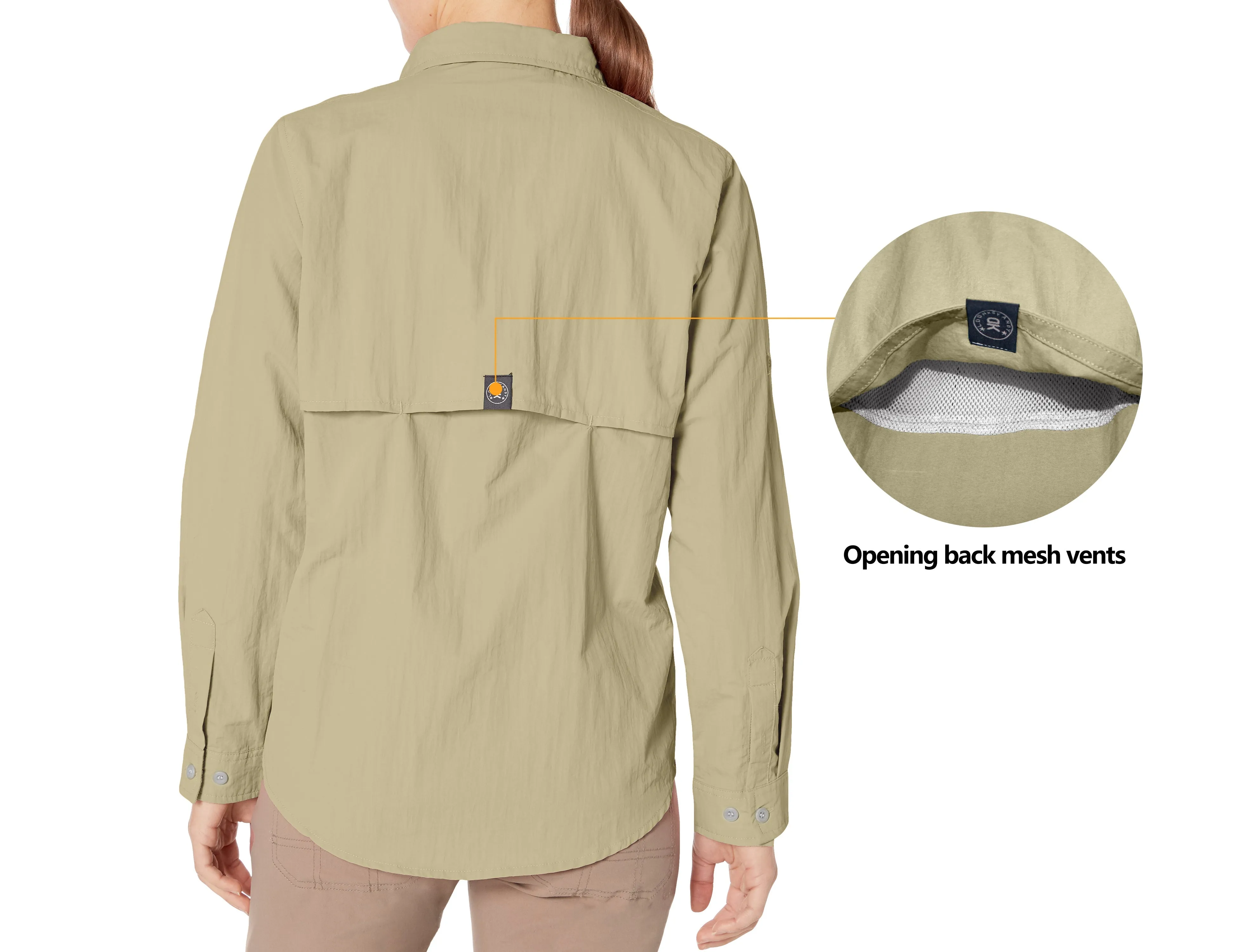 Women's UPF 50  UV Protection Long Sleeve Fishing Shirt